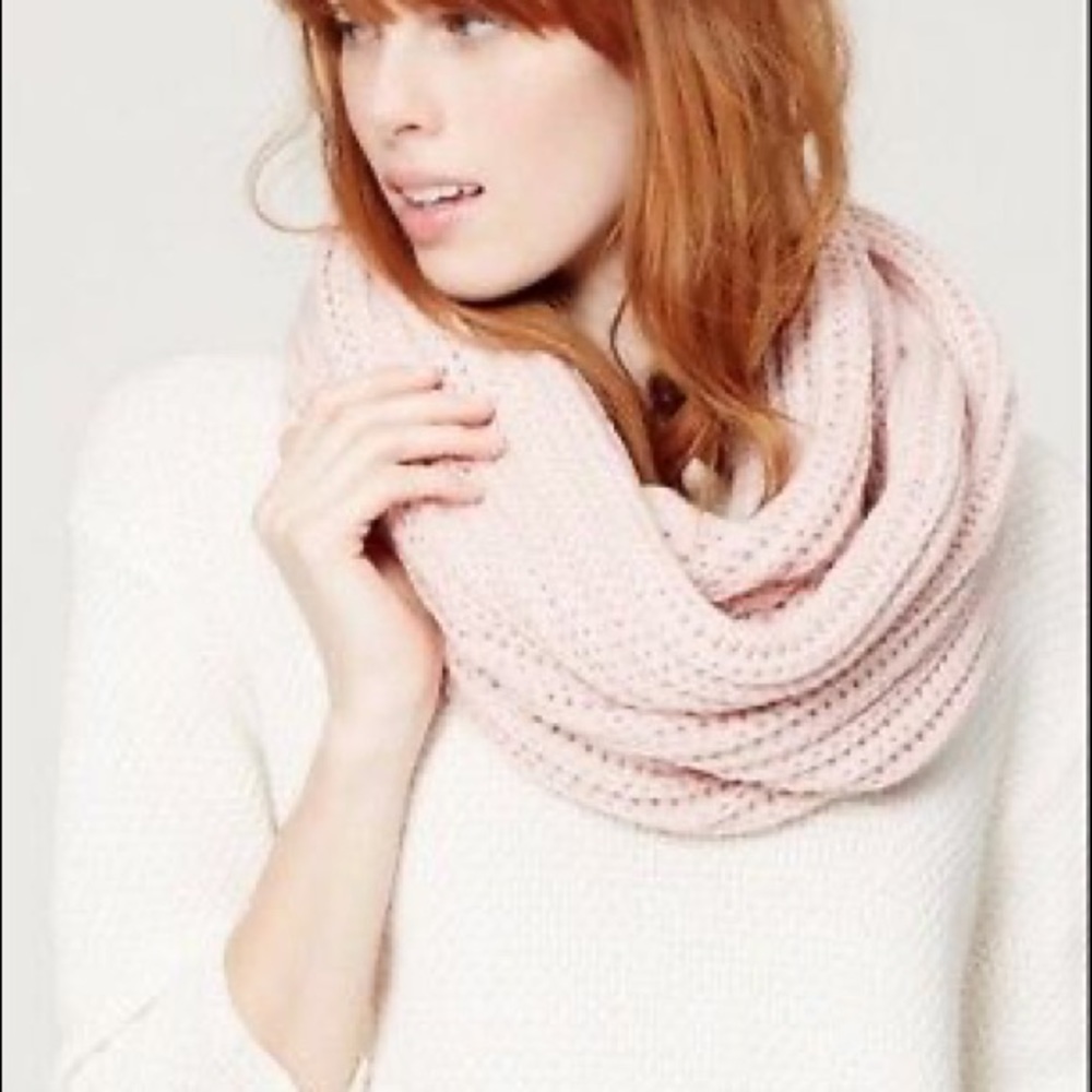 Loft Pink Infinity Scarf NWT